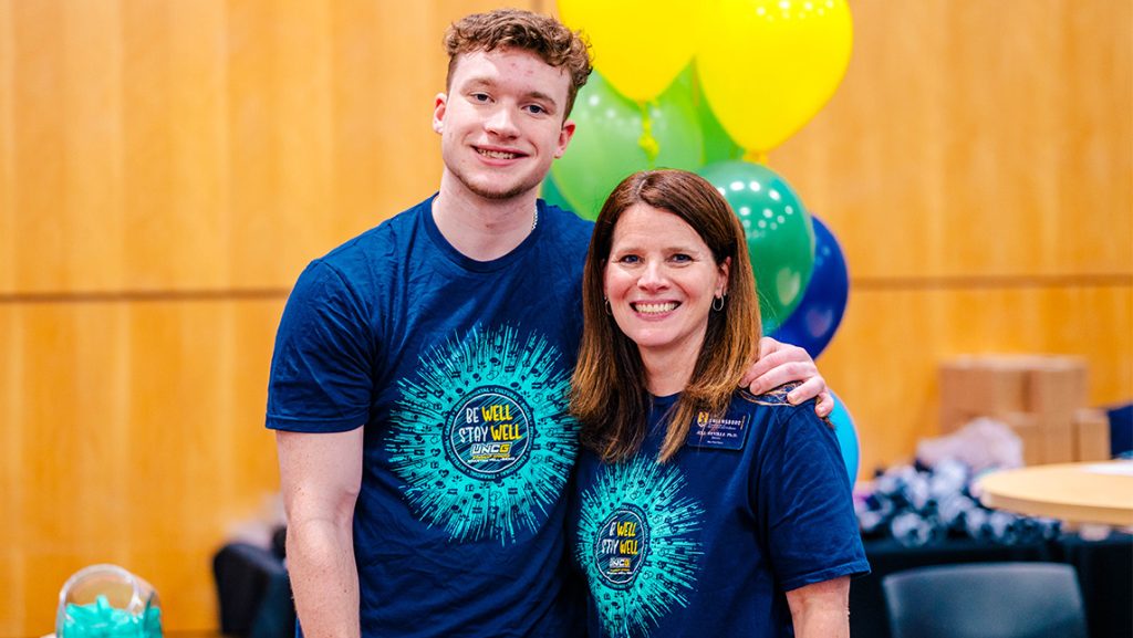 UNCG's Be Well Stay Well tables.
