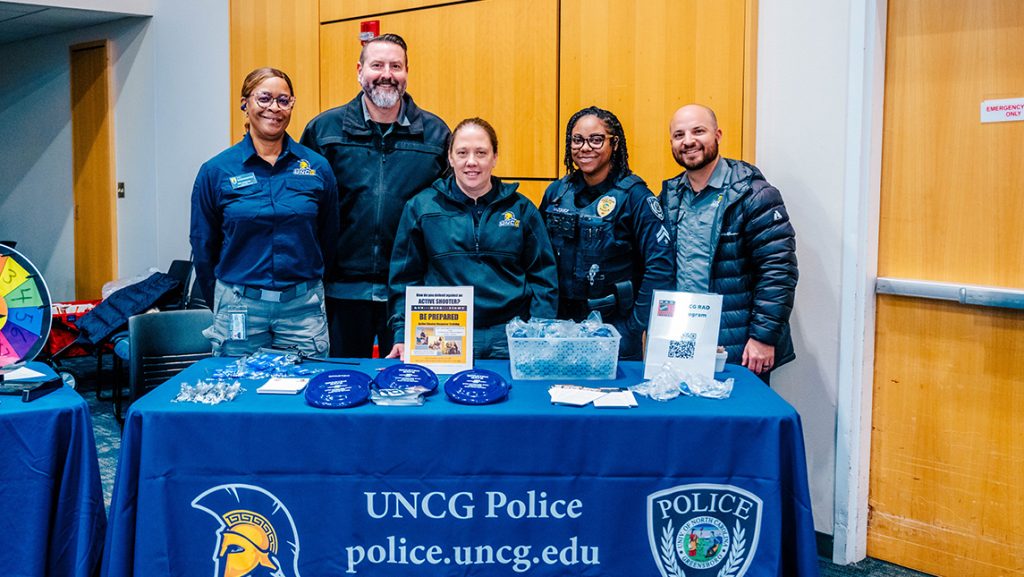 UNCG's Be Well Stay Well tables.