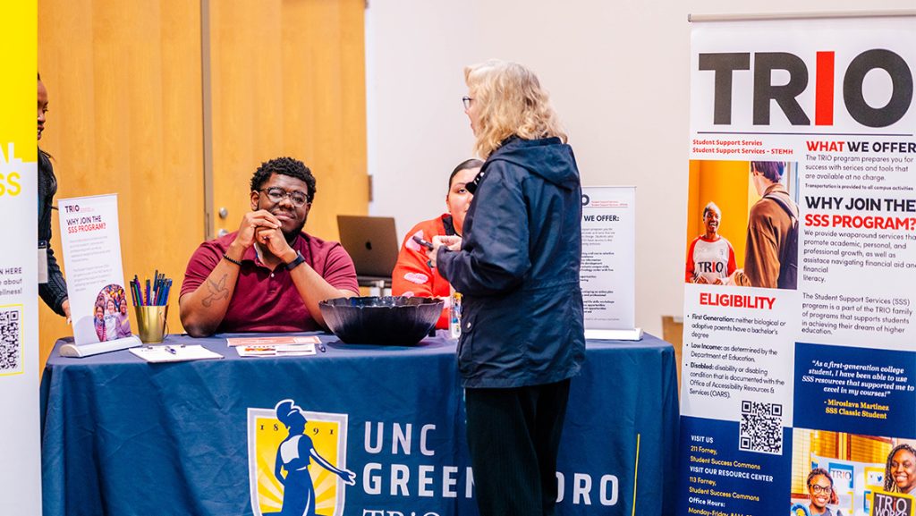 UNCG's Be Well Stay Well tables.