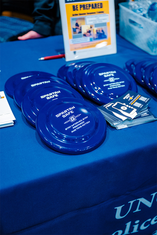 UNCG's Be Well Stay Well tables.