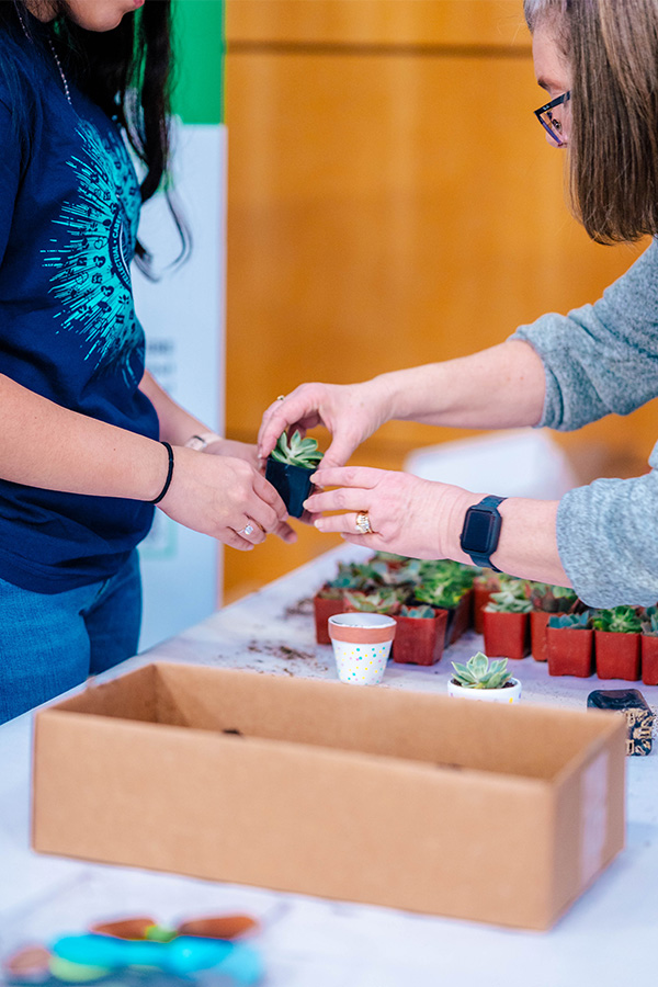 UNCG's Be Well Stay Well tables.