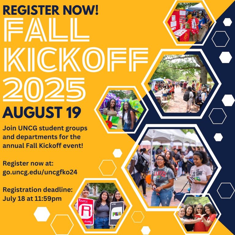 Uncg Fall Register for Fall Kickoff 2025 Before Summer Ends | UNC Greensboro