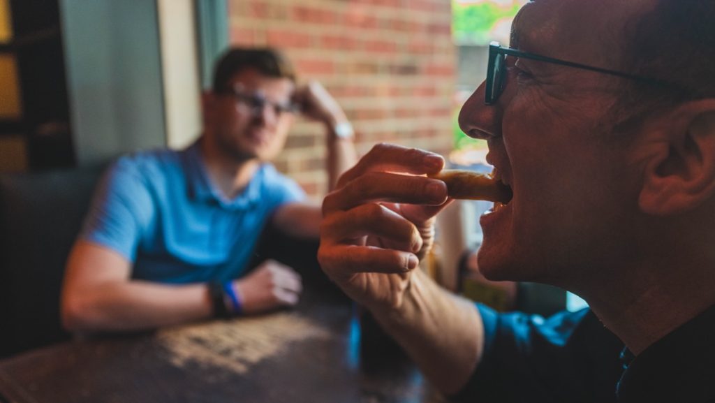 Photos for the Misophonia story with examples of slurping and chewing.