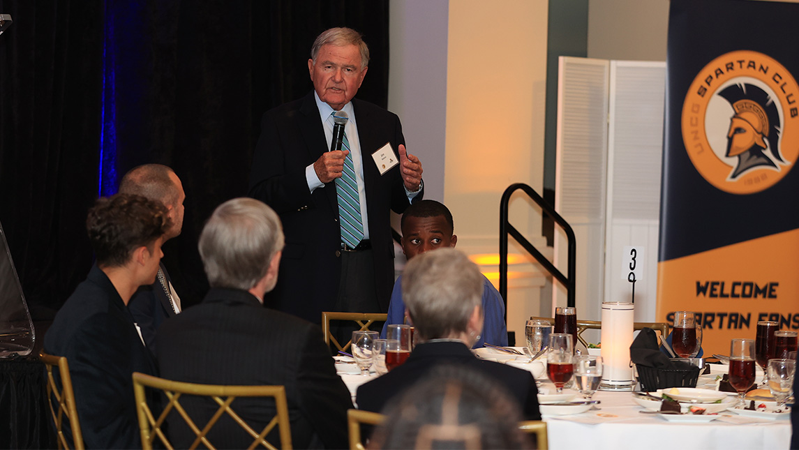 Featured Image for Spartans Honor Jim Melvin’s Impact on UNCG