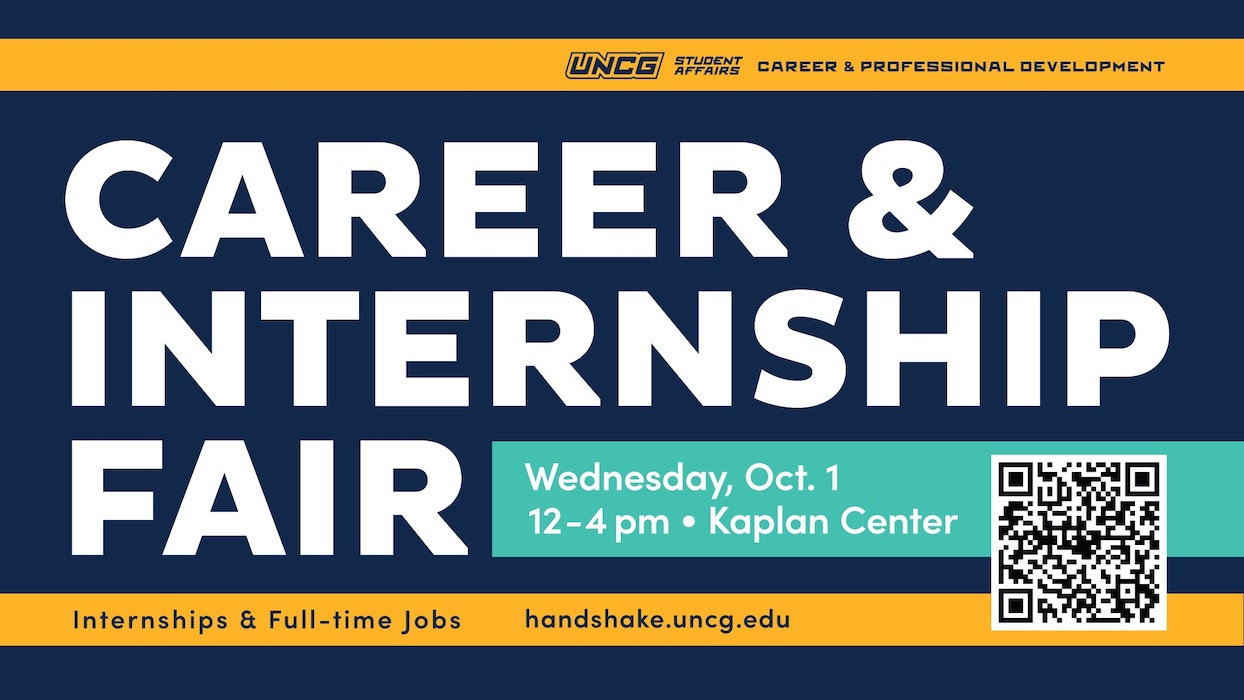 Poster for the Career and Internship Fair on October 1, 2025.