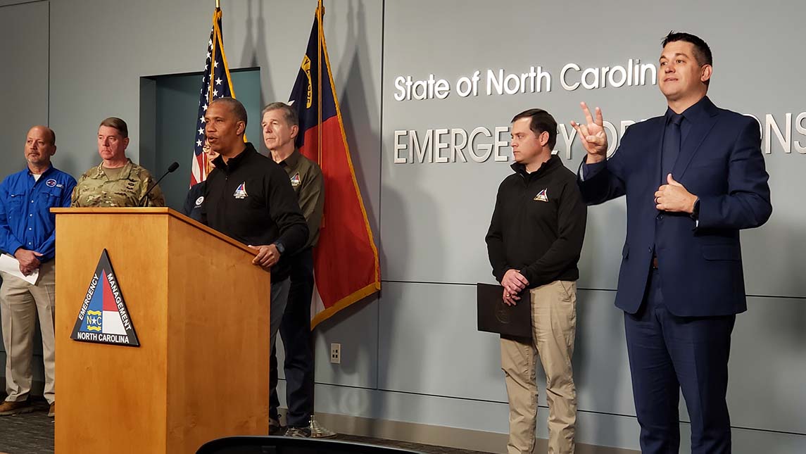 ASL interpreter for NC Emergency Management