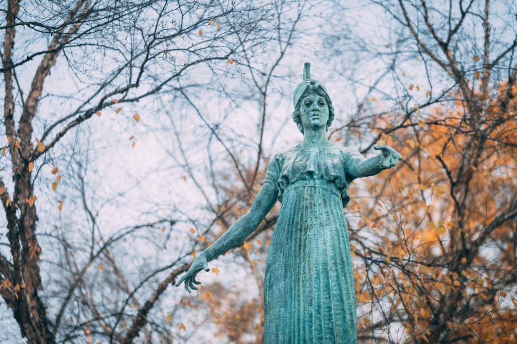 winter minerva stock image