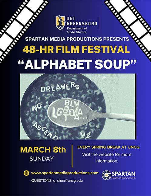 Poster for 48-hour film festival at UNCG