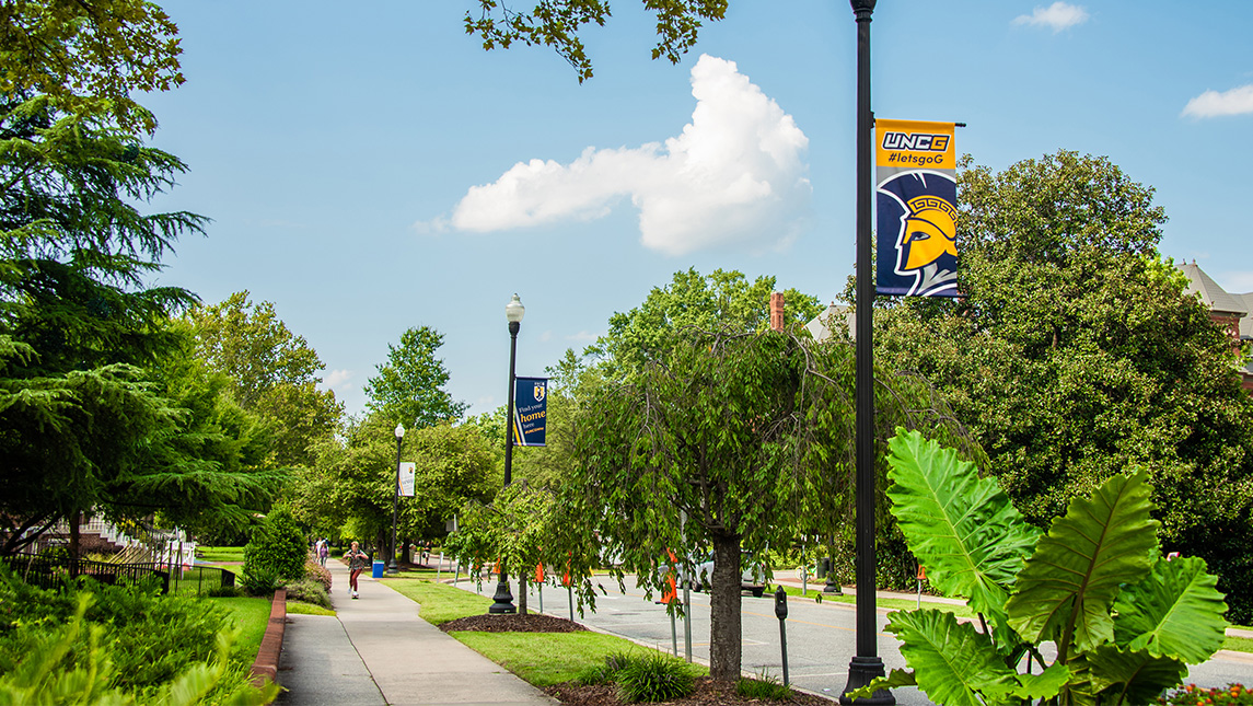 Street view of UNCG.