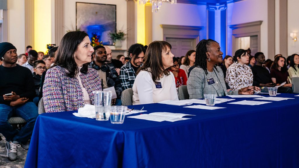 Judges of the Three Minute Thesis competition.