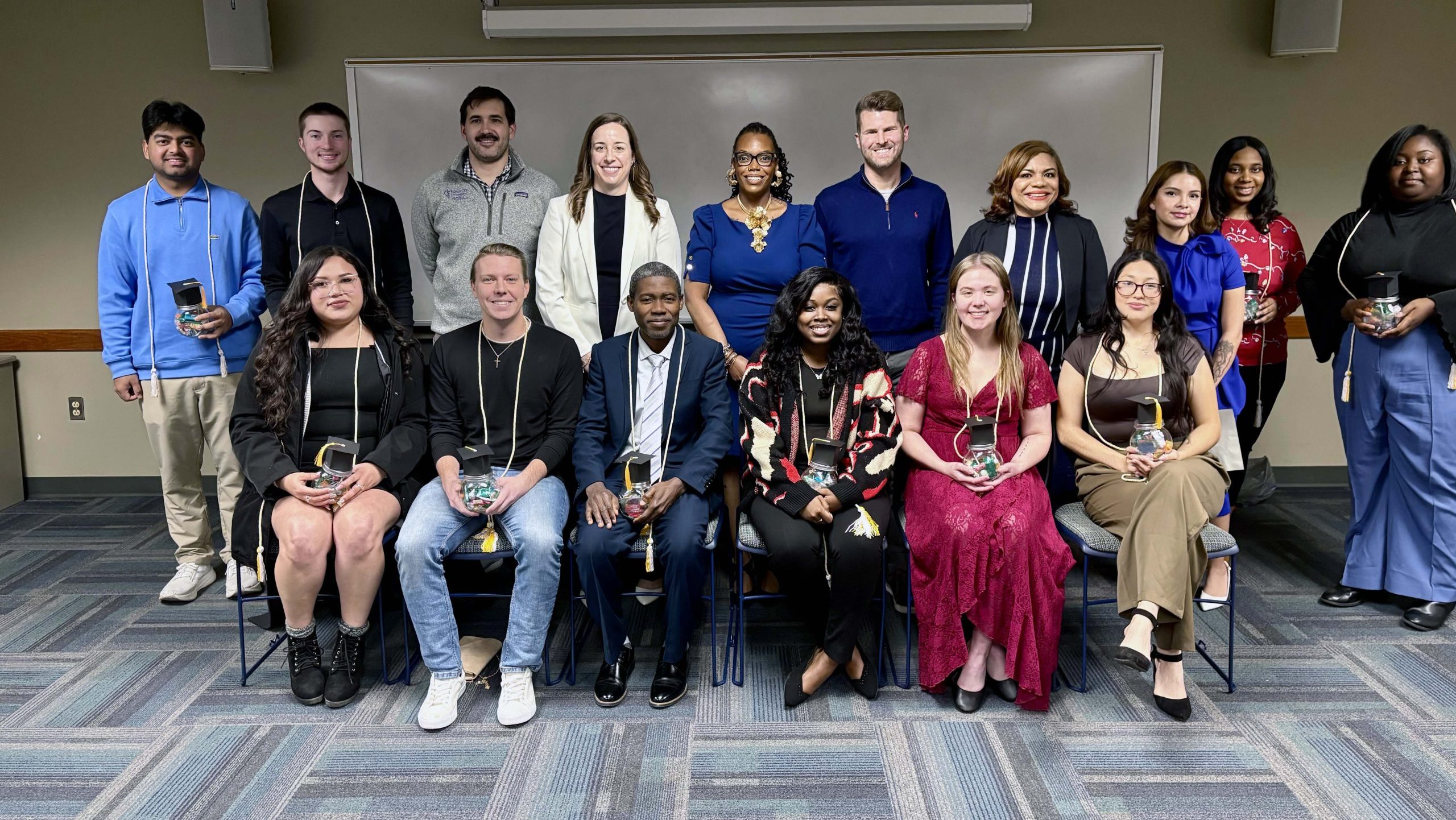 Human Health Sciences Class of December 2025 with professors