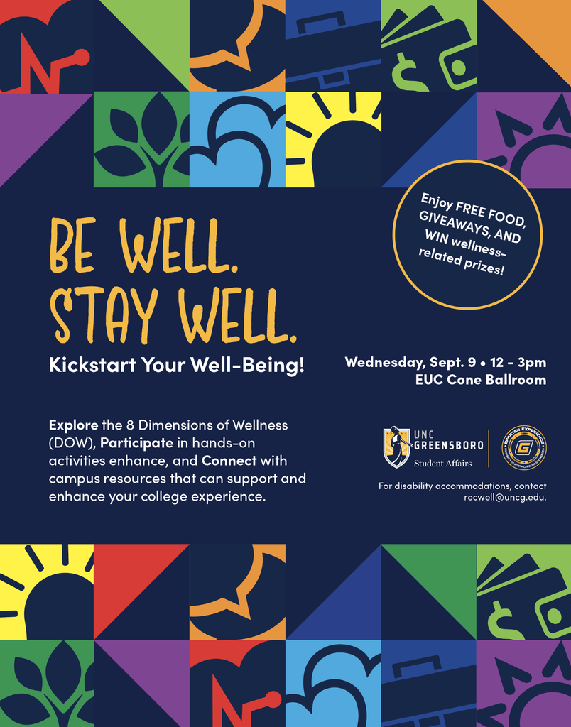 Flyer for Be Well Stay Well event, Sept. 9 , 2026