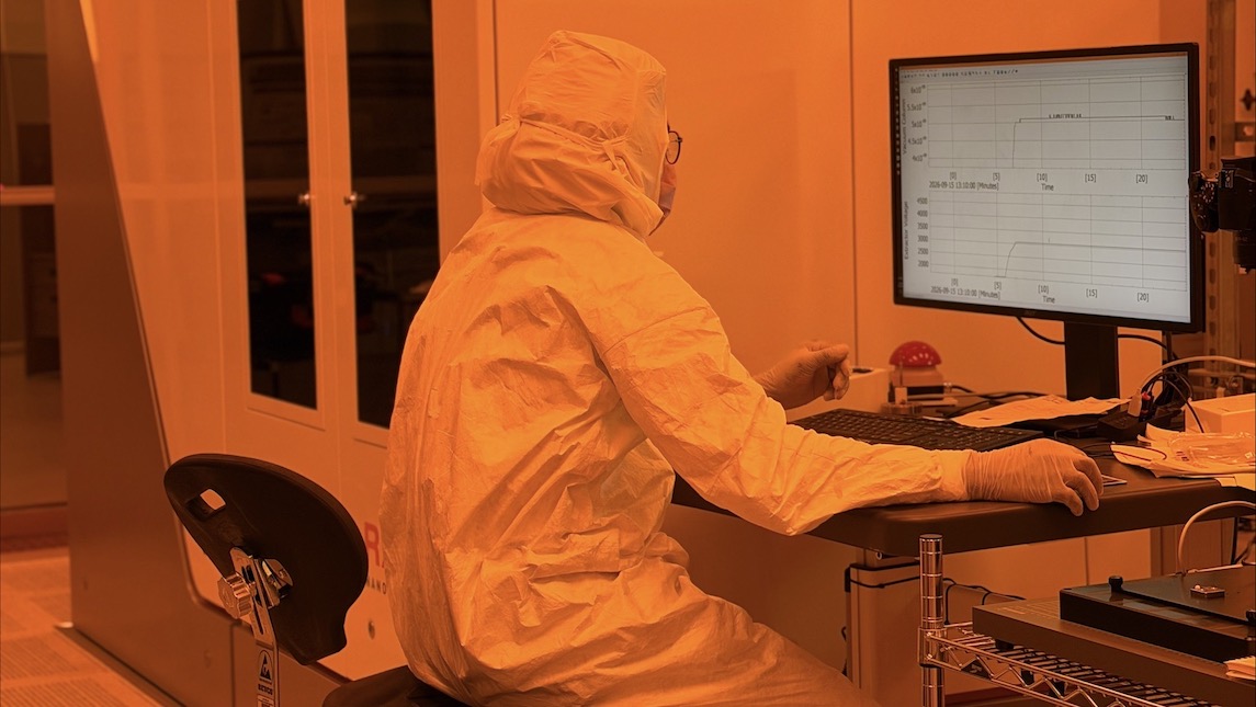 JSNN JSIRT's Binod Rizal working in the lab.
