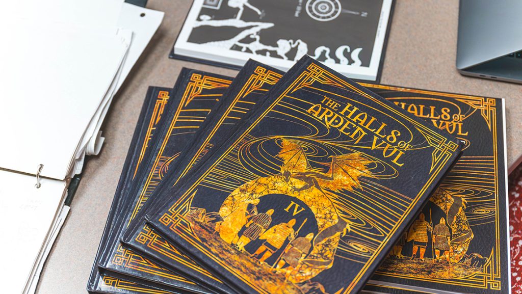 A set of Dungeons and Dragons The Halls of Arden Vul volumes.